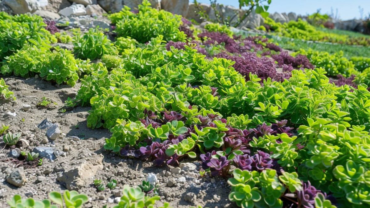 Plantes couvre-sol résistantes à la sécheresse : une solution pour les terrains secs